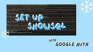 Install and Get Started with SnowSQL (Log in with Google Authentication)