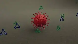 Covid-19 and bacteria killer animation