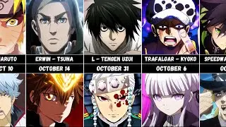 Anime Characters Who Born in October