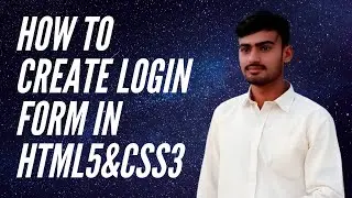 How to Create Login Form dark in Html5&css3