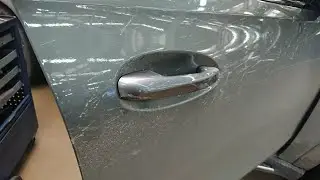 How to remove the front exterior door handle on a Mercedes-Benz GLS W167