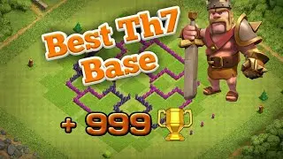 Clash Of Clans Best TH7 Base | TROPHY BASE