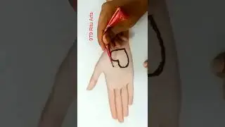 very easy trick to make heart with mehndi #9t9rituarts #mehndi