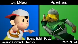 [SSB64] Ground Control (Remix Singles) - DarkNess (J Ness) vs. Pokehero (Sheik) RR Pools