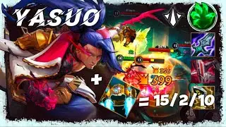 YASUO | BROKEN MID | WILD RIFT GAMEPLAY (RUNE AND BUILD)