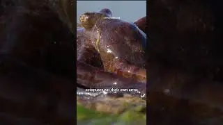 Incredible Octopus Behavior: Self-Detachment and Limb-Eating #shorts #octopus