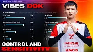DOK New Control Code / Dok Sensitivity Code | PUBGM/BGMI (2024)