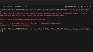 How To Solve No Python Error