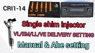 single sim injector repair ! Bosch injector measurements ! crdi injector shim settings ! Ahe tester