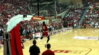 IU dunk contest at Hoosier Hysteria