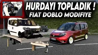 HURDA ARABAYI TAMİR ETTİK !!! FİAT DOBLO ETS 2 MOD 1.52 [ Logitech G29 ]