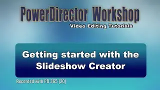 Getting started with the Slideshow Creator