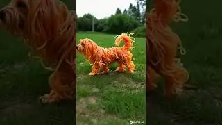 This Dog 🐶 Like Noodles AI Art Video Animation #aianimation ##aivideoart #viralshorts #trendingvideo