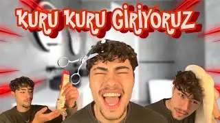EVDE KENDİ SAÇIMI KESTİM | SAÇIMI NASIL KIVIRCIK YAPIYORUM?