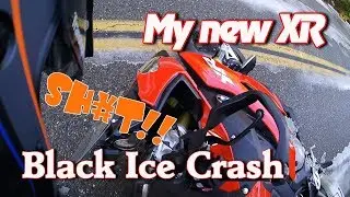 Motorcycle Crash On Ice - new BMW S1000XR down | Old Cop Motovlogs