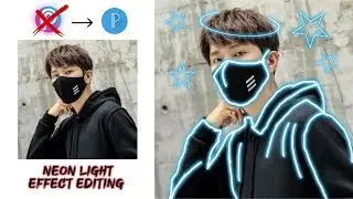 Pixellab Neon light Effect | Pixellab New Editing Tutorial || Alee Creation