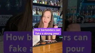 How Bartenders Fake a Strong Pour (Bartender trick explained)