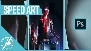 INFINITY WAR SPIDER-MAN | PHOTOSHOP SPEED ART