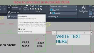 How to write in autocad drawing | Autocad how to add text in Autocad