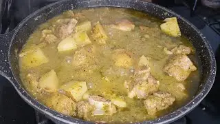 Costillas Con papas en Salsa Verde