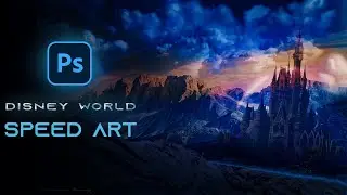 Creating a DISNEYLAND in Photoshop | Speed Art | Gradeit