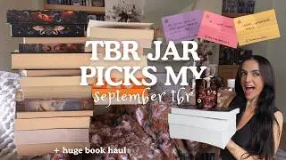 HUGE book haul + picking my SEPTEMBER TBR using my tbr jar 📖🫙🌟