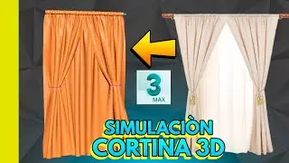 56 | 3ds Max CLOTH CORTINA 3D | Español