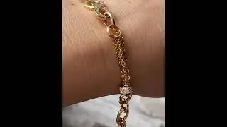 Роскошный золотой браслет