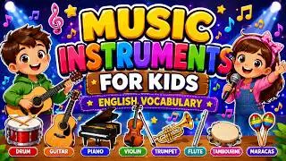 Music Instruments for Kids|Musical Sounds|Vocabulary For Kids