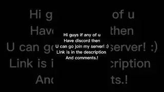 JOIN MY DISCORD SERVER! #viral #shorts #short #discord #discordserver