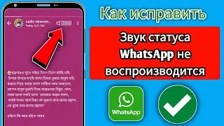 Как исправить проблему с отсутствием звука статуса WhatsApp || Проблема со звуком статуса WhatsApp