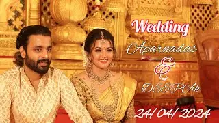 അപർണ ദാസിന്റെയും ദീപക്കിന്റെയും കല്യാണം❤️ #aparnadas #deepakparambol #wedding #celebrity #events