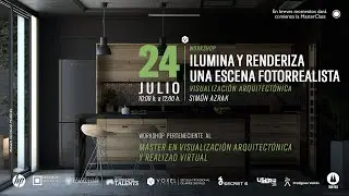 Master Class Ilumina y Renderiza una Escena Fotorrealista - Simón Azrak - 24 de julio