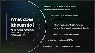 Itheum Protocol Solana Summit 3-Min Speed Pitch