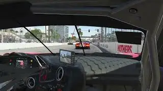 rFactor 2 Long Beach GP Ferrari 488 GT3 1:18:003 onboard