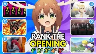 RANK THE ANIME OPENING WITHOUT KNOWING THE NEXT ONE!🔥