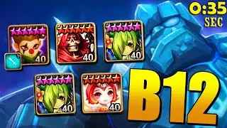 Summoners War - Giants B12 Easy Fast Farmable Sath Team GUIDE