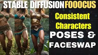 Stable Diffusion - Poses and FaceSwap - Fooocus - Image Prompts