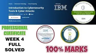 Introduction to Cyber Security Tools & Cyber Attacks - Week 4 Solved | Coursera IBM Certificate 2020