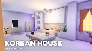 AESTHETIC KOREAN HOUSE Speed Build (Part 3) | Adopt me Roblox!