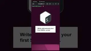 Write and execute your first SHELL Script | Linux #shorts