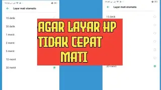 cara agar layar hp tidak cepat mati | hp Oppo