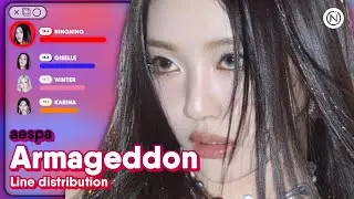 aespa - 'Armageddon' (Line Distribution Color Coded) @Nawaii_k