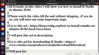 How to Download and Install R Studio in Ubuntu 20.04 | Download URL included |2022 | learn easy