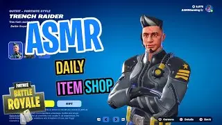 ASMR Fortnite ULTRA RARE Trench Raider Skin Is Back! Daily Item Shop 🎮🎧 Relaxing Whispering 😴💤