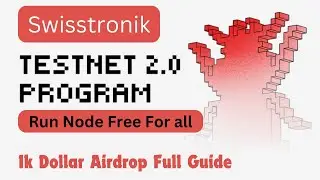 Swisstronik Testnet 2.0 Mobile + PC Guide | Swisstronik Node Run Airdrop | Confirm Airdrop | #free