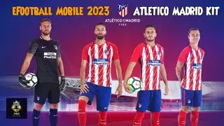 Atletico Madrid Kit in eFootball (No Patch) | eFootball Best Kits | eFootball Mobile 2023