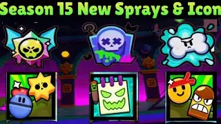 Brawl Stars Season 15 New Sprays  & Profile Icons! Brawl Talk New Sprays & Profile Icons!
