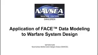 Application of FACE™ Data Modeling to Warfare System Design