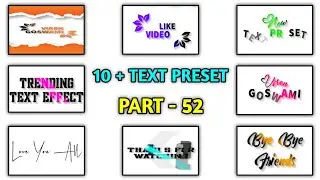 Alight Motion Text Animation Presets | Alight Motion Pack | Text Effect | Alight Motion Text Presets